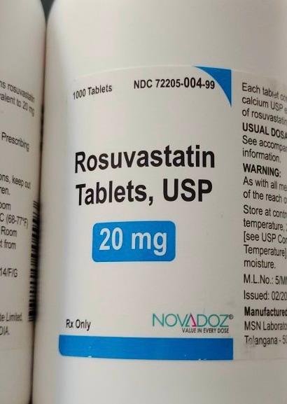 Rosuvastatin 20mg Novadoz