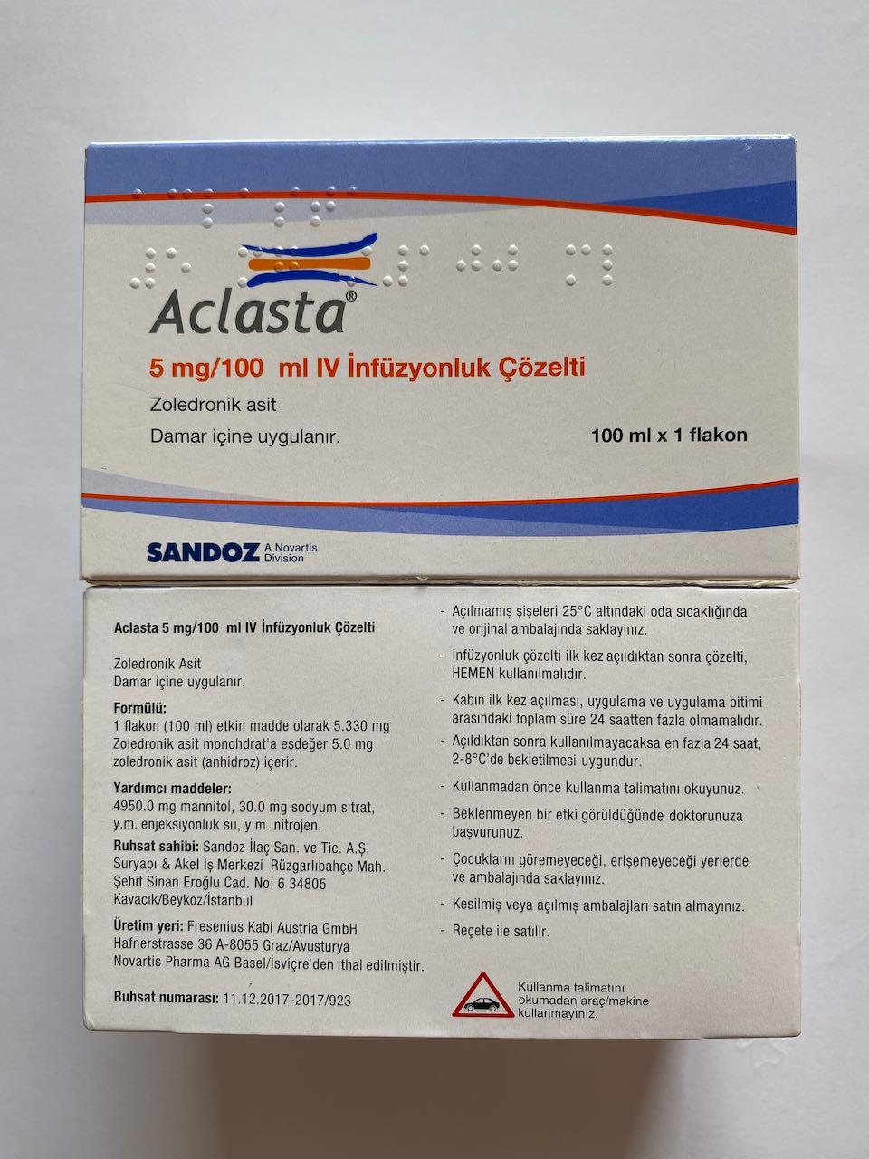 Aclasta 5mg/100ml Sandoz