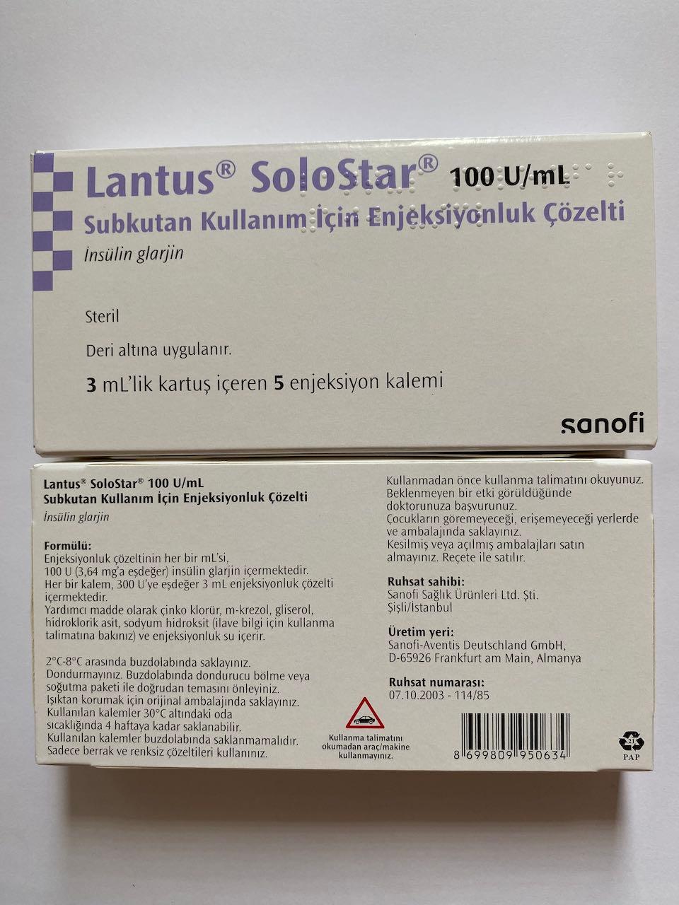 Lantus SoloStar 100U/ml Sanofi