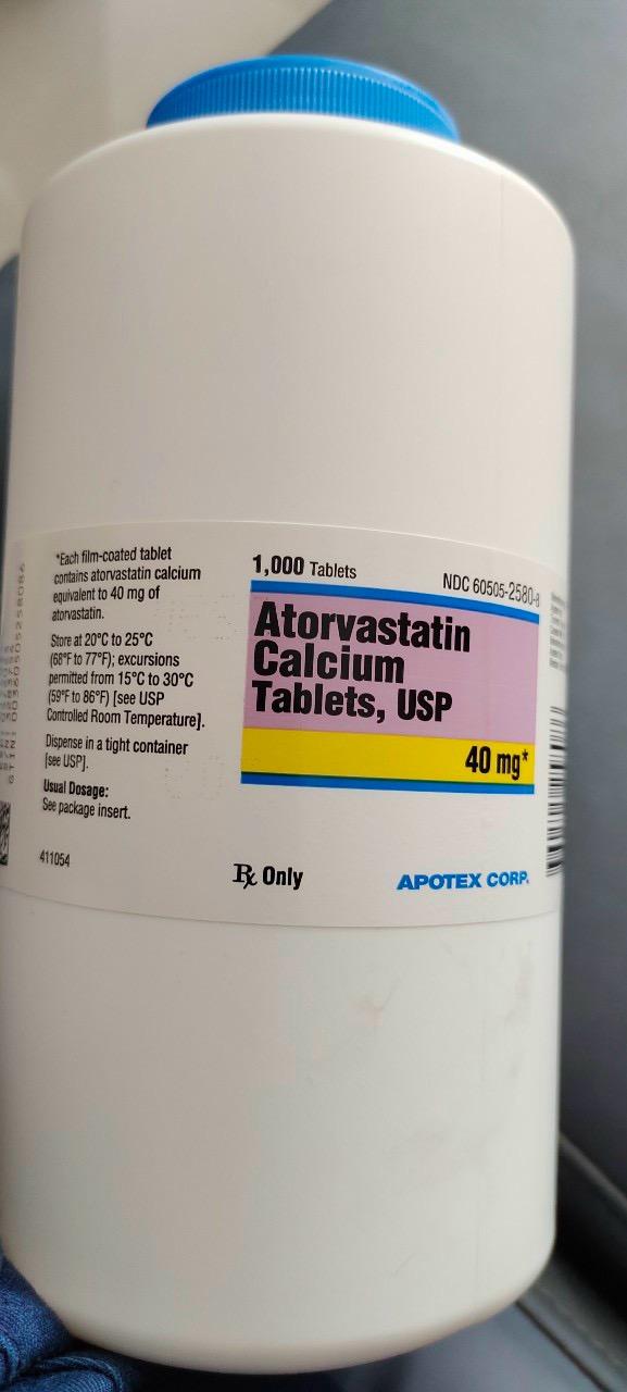 Atorvastatin Calcium 40mg Apotex