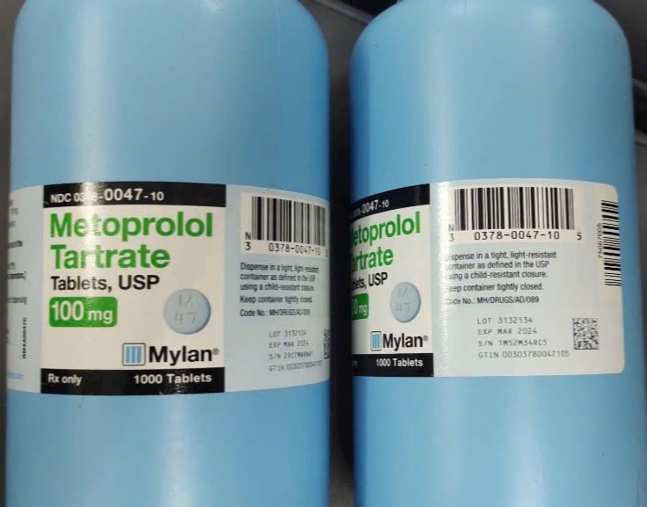 Metoprolol Tartrate 100mg Mylan