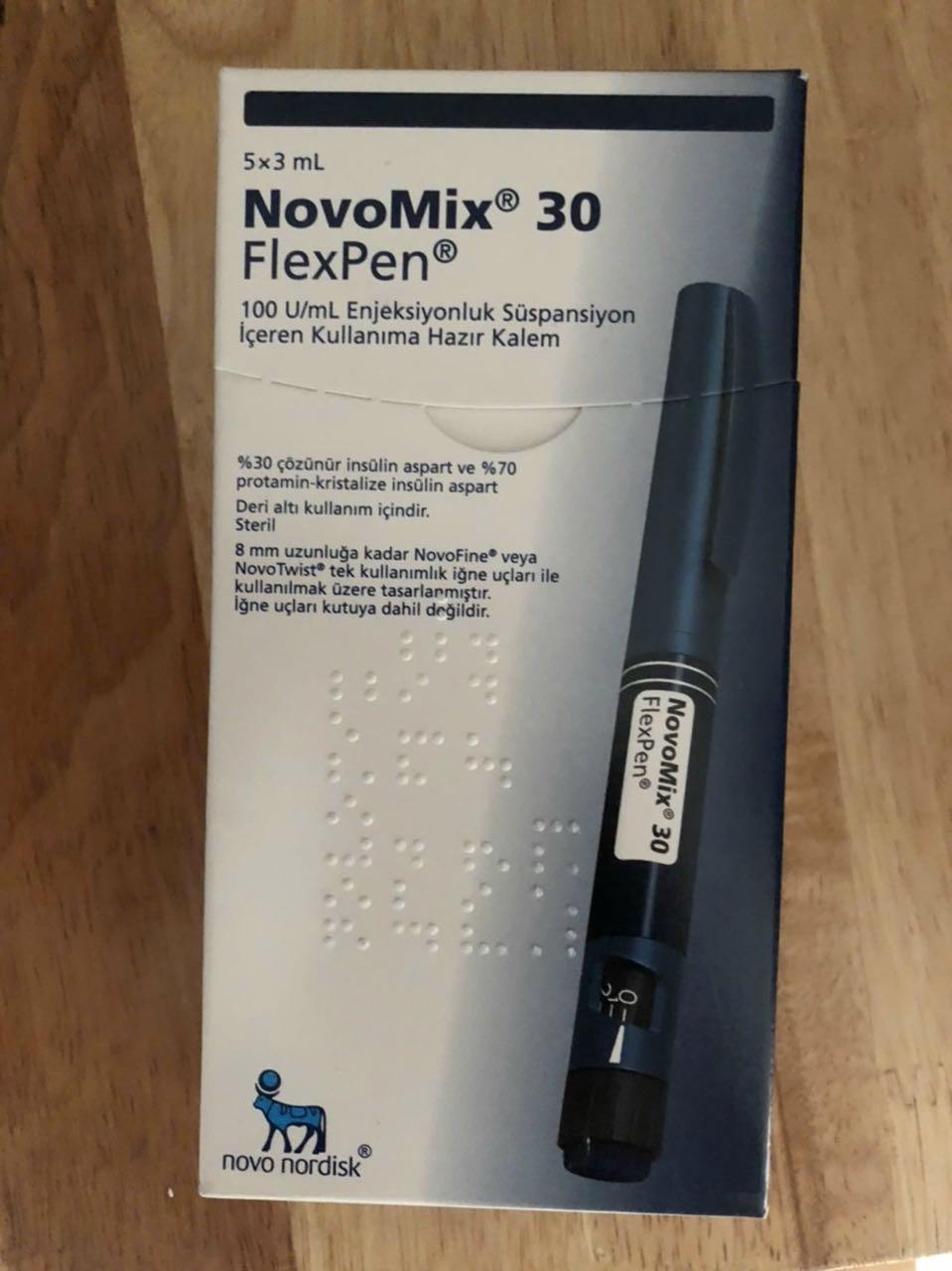 NovoMix 30 FlexPen 100U/mL Novo Nordisk