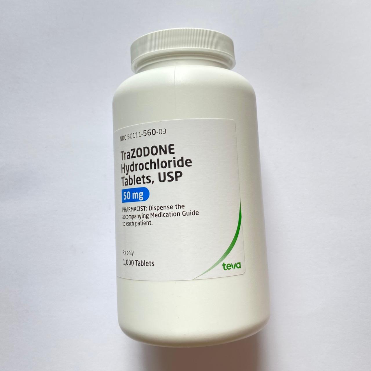 TraZODONE Hydrochloride 50mg Teva