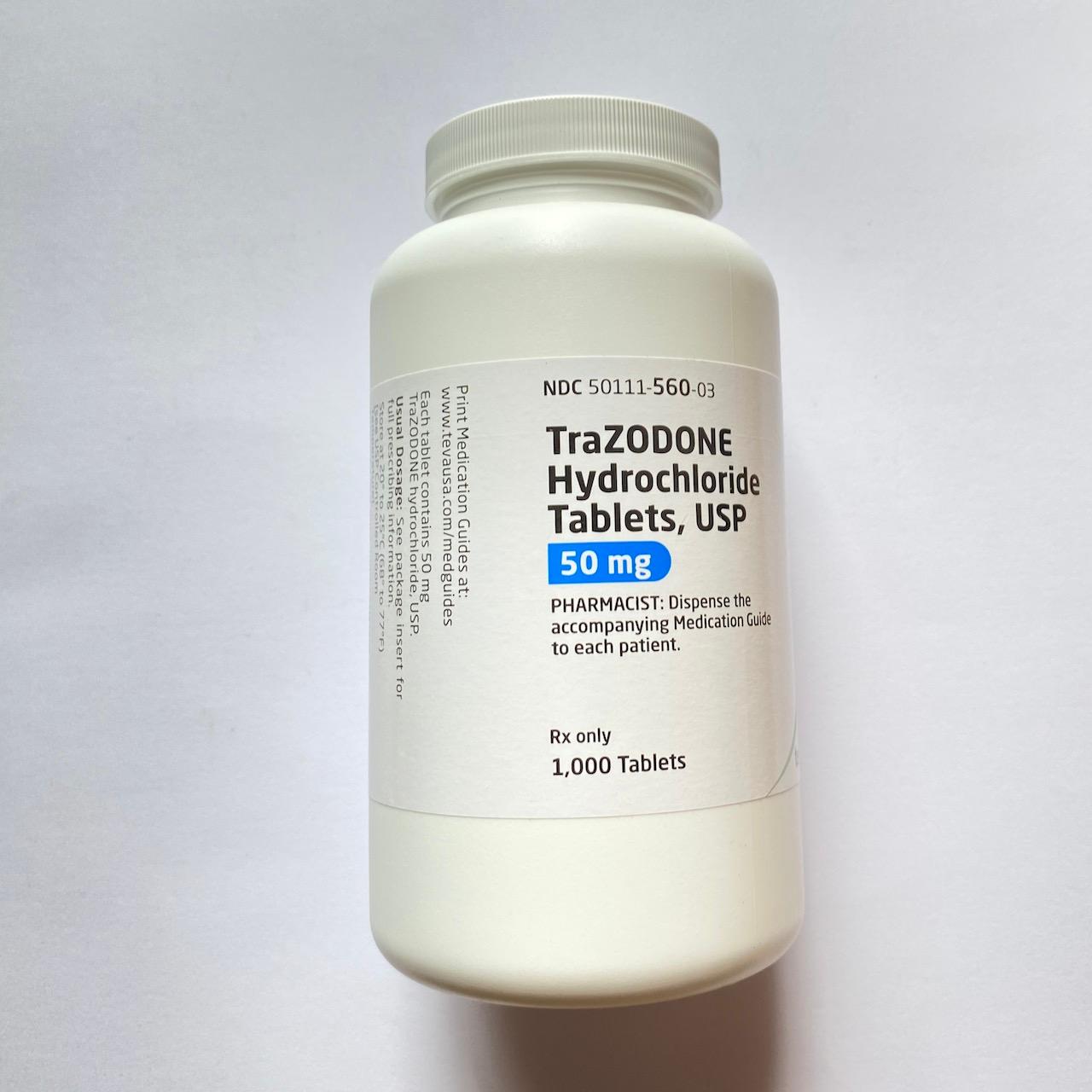 TraZODONE Hydrochloride 50mg Teva