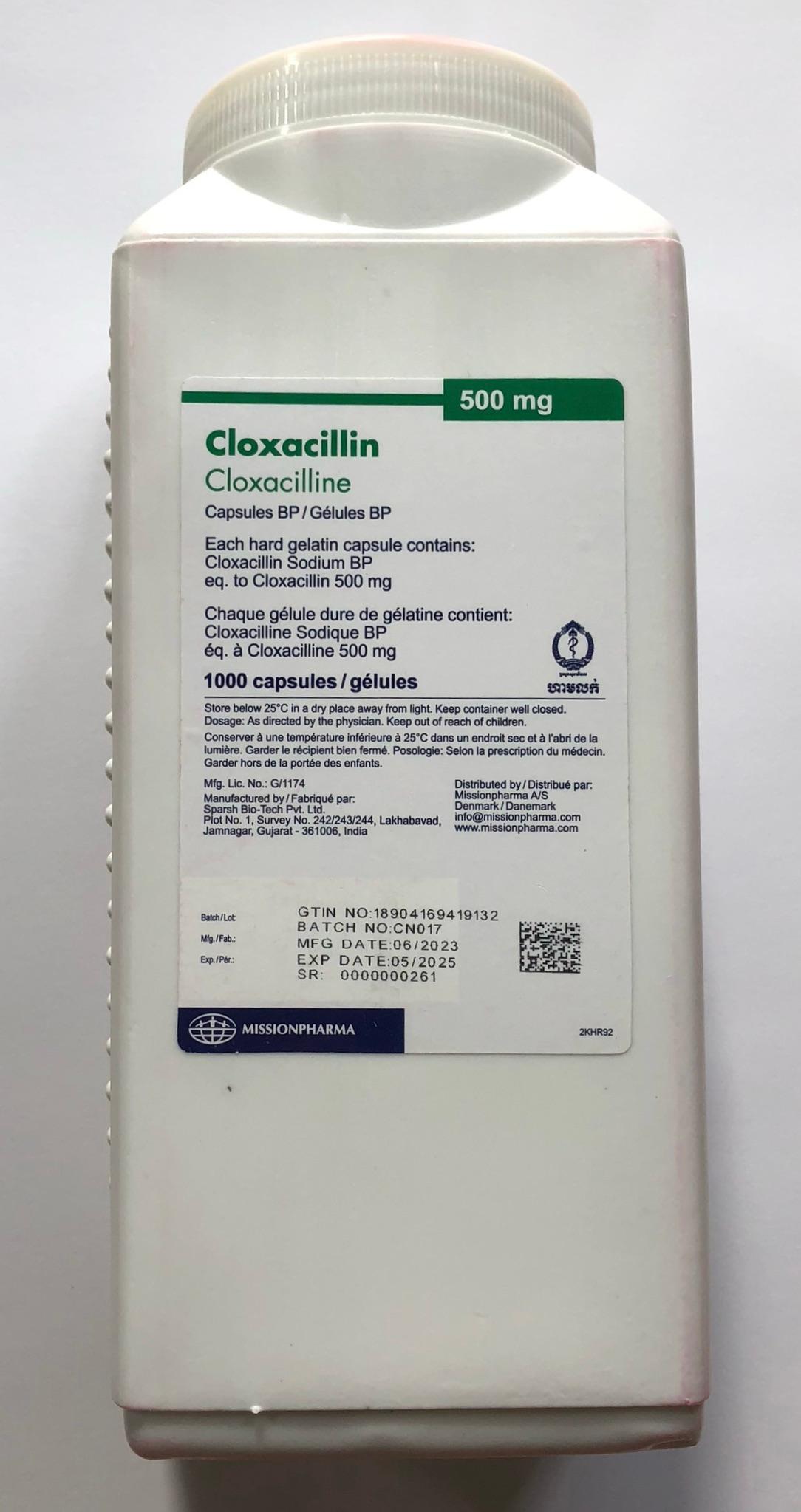 Cloxacillin 500mg Missionpharma