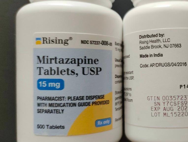 Mirtazapine 15mg Rising