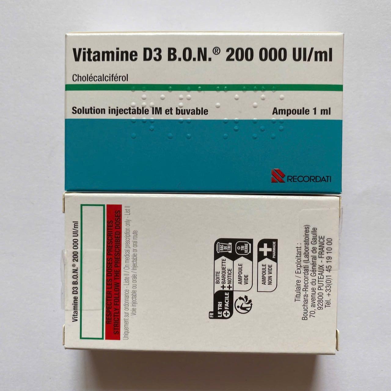 Vitamine D3 B.O.N 200.000 IU/mL Bouchara Recordati