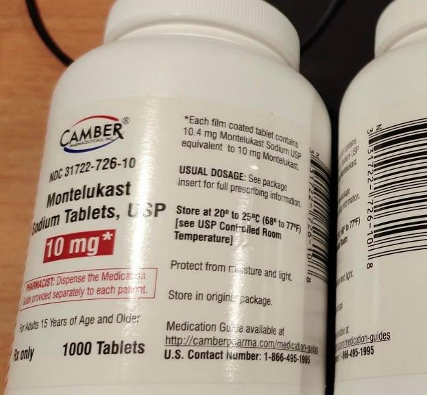 Montelukast Sodium 10mg Camber