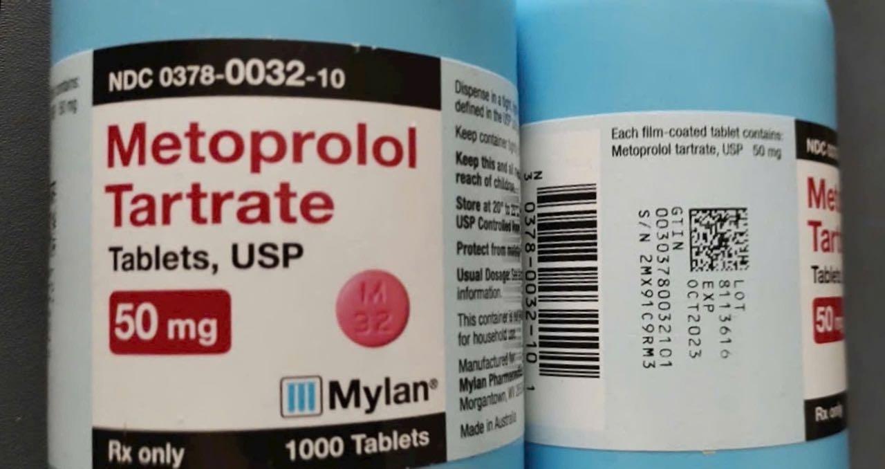 Metoprolol Tartrate 50mg Mylan