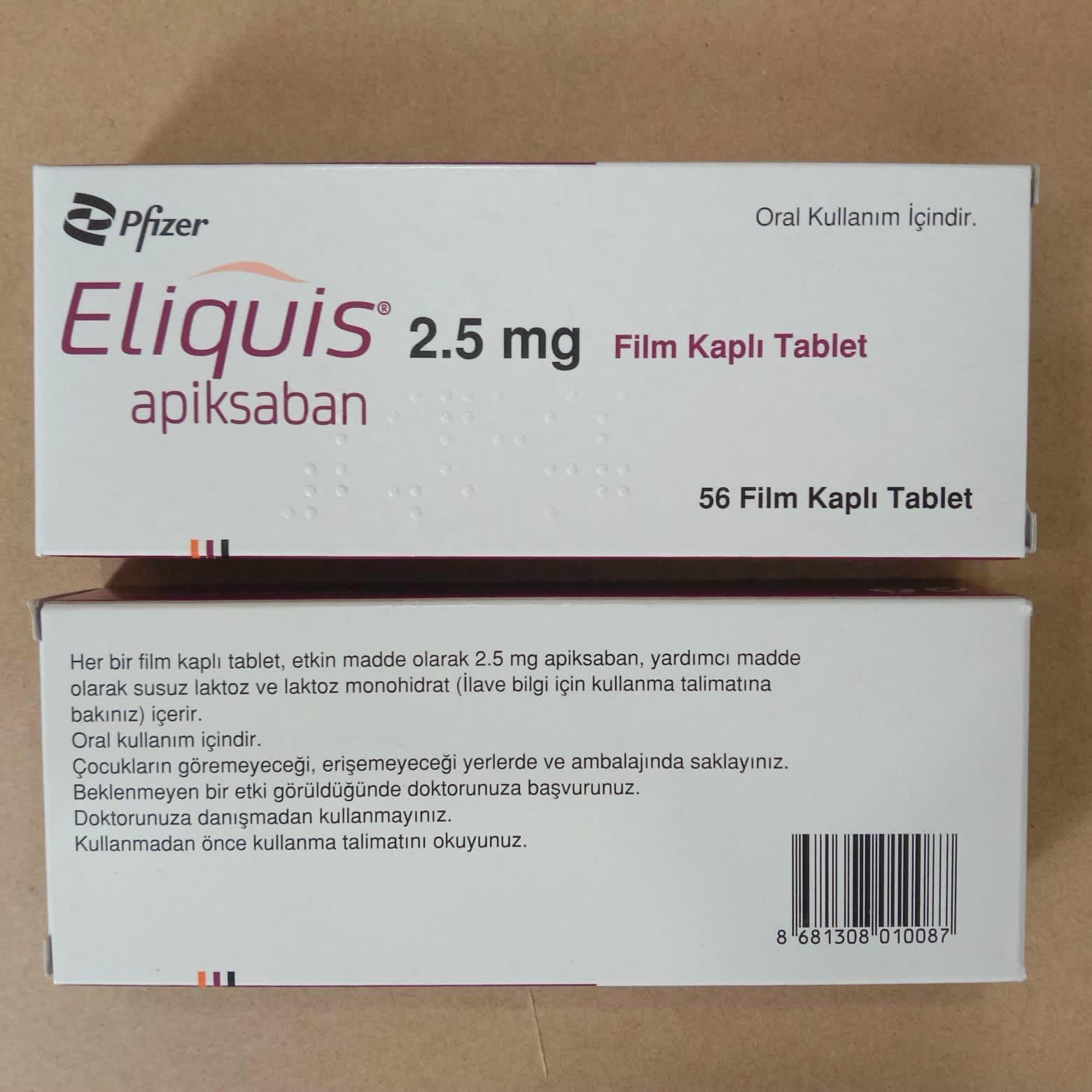 Eliquis 2,5mg Pfizer