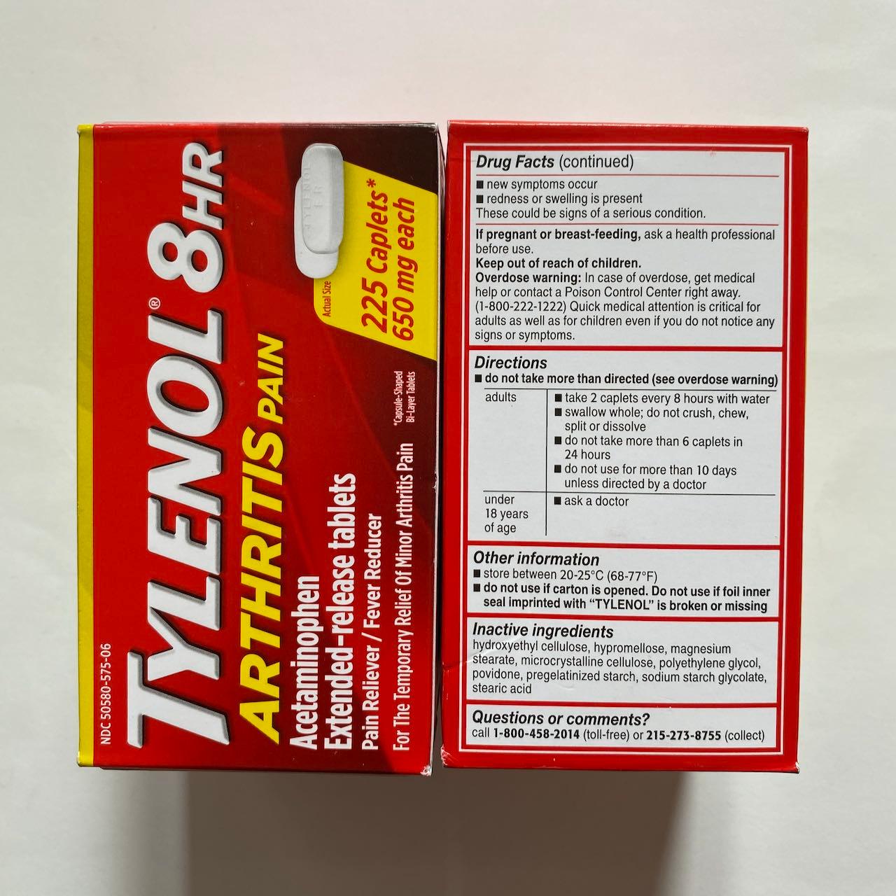 TYLENOL 650mg