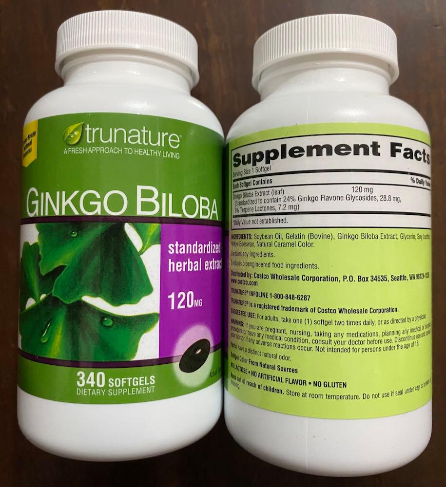 Ginkgo Biloba 120mg Trunature
