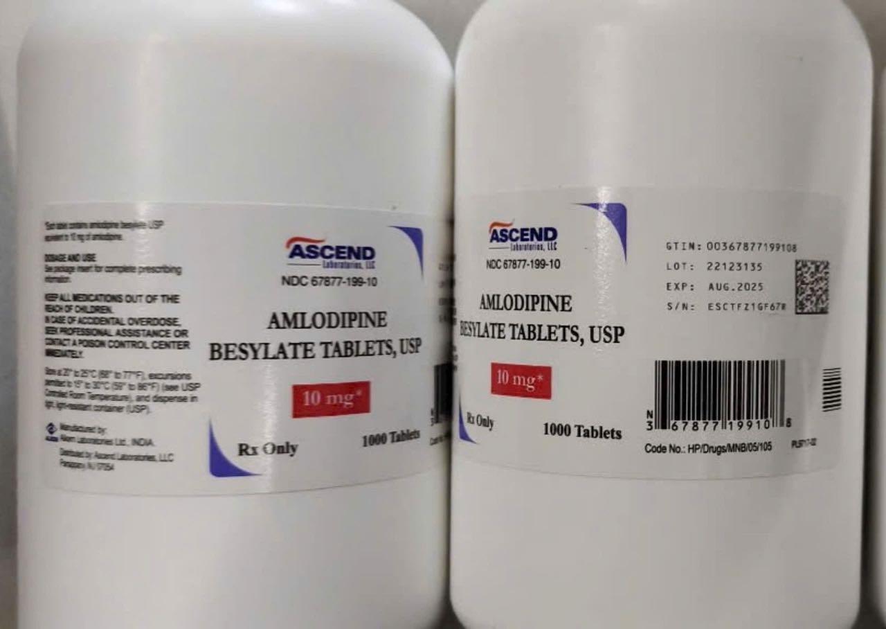 Amlodipine Besylate 10mg Ascend