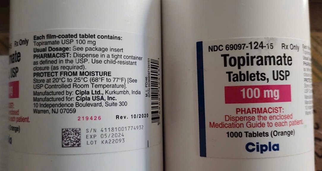 Topiramate 100mg Cipla