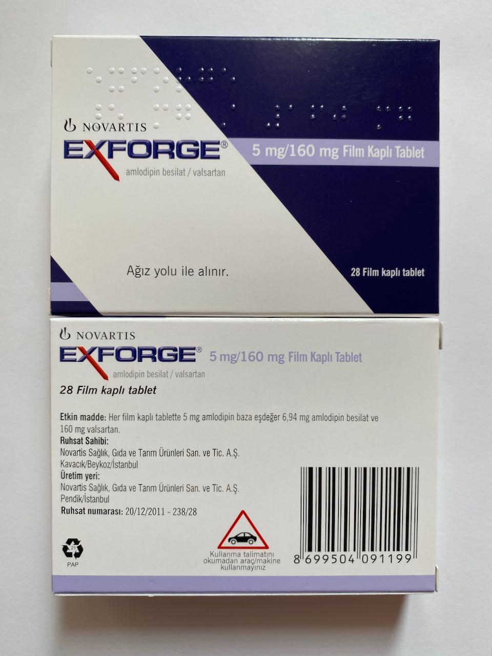 Exforge 5mg/160mg