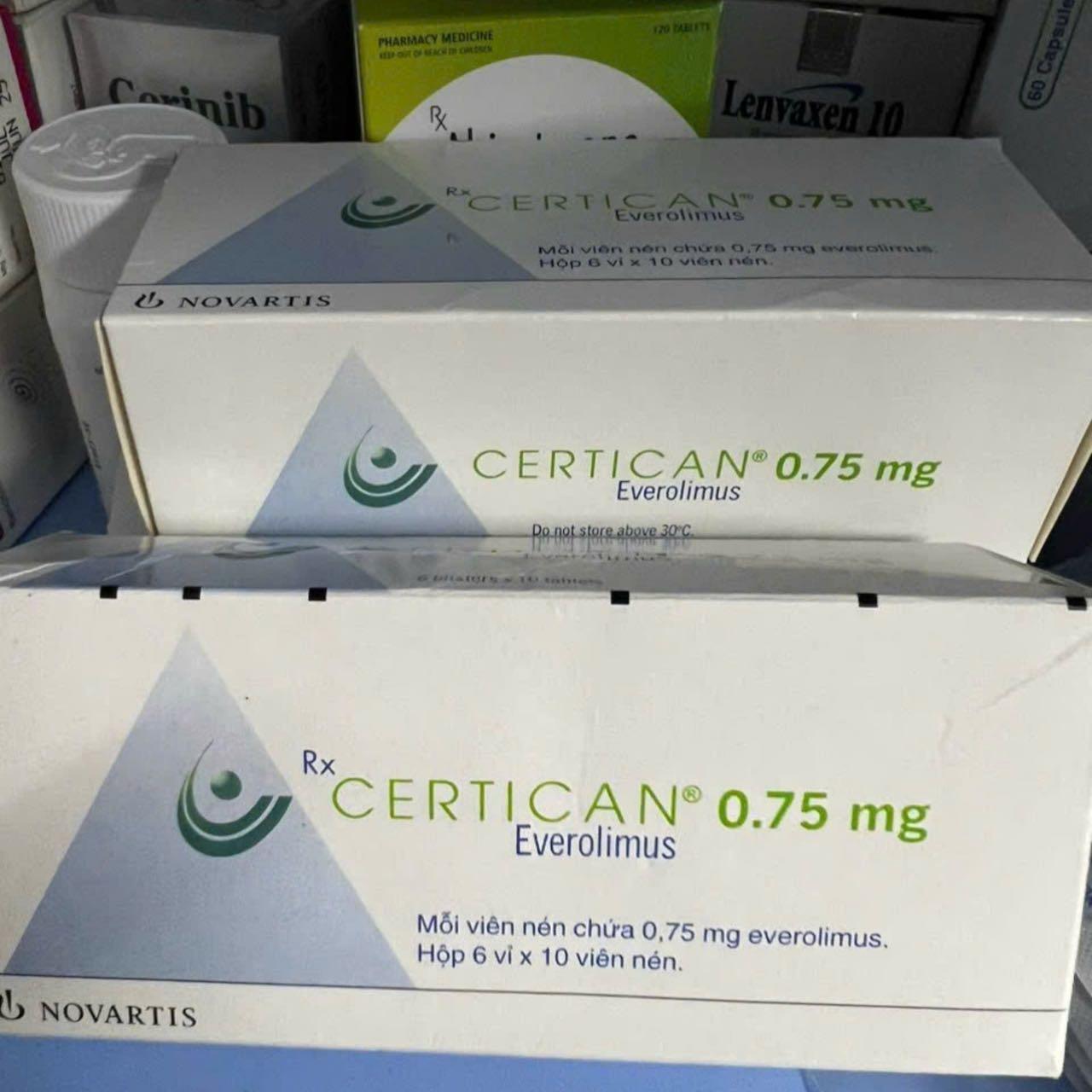 CERTICAN 0,75mg Novartis