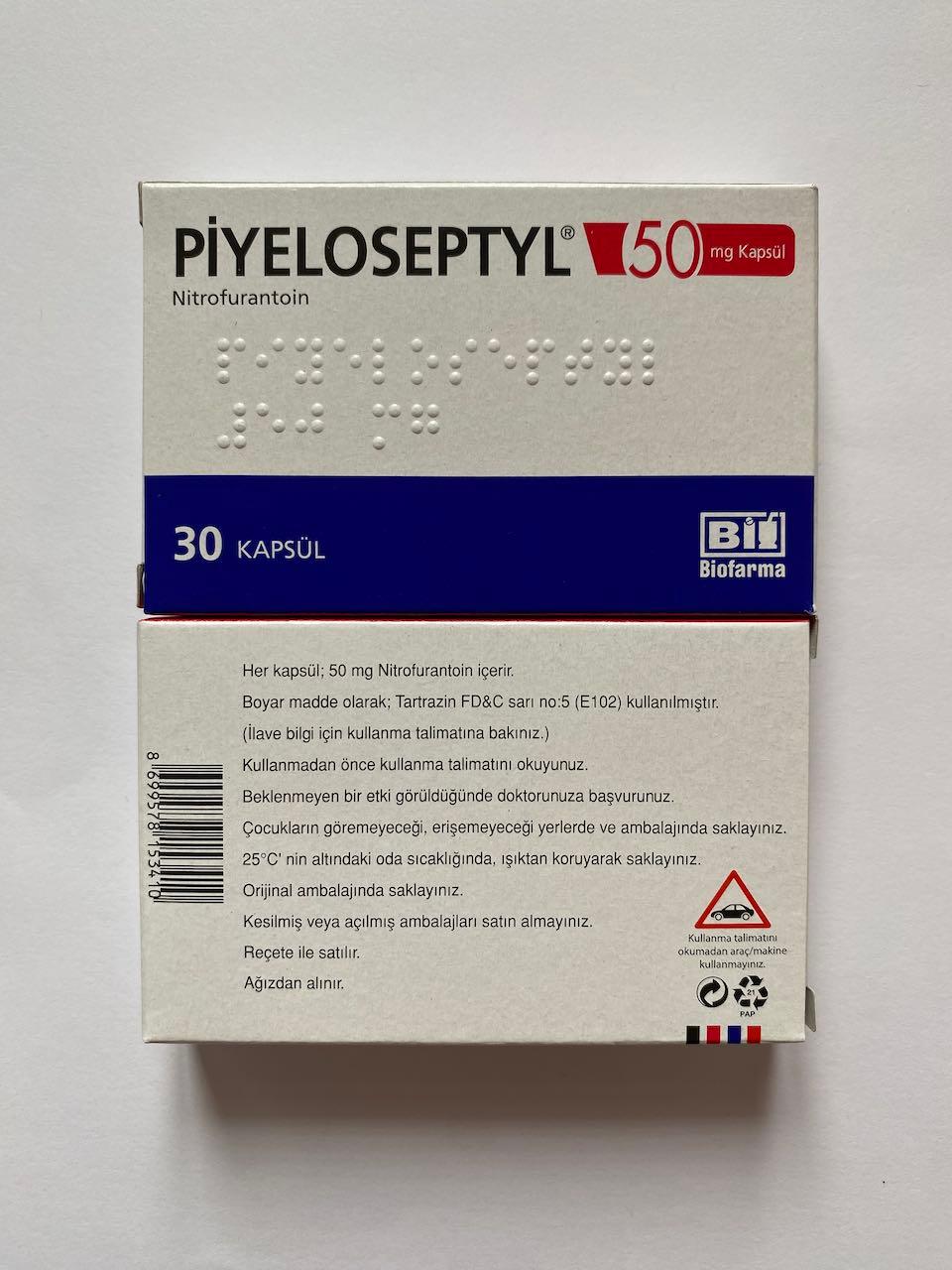 PIYELOSEPTYL 50mg